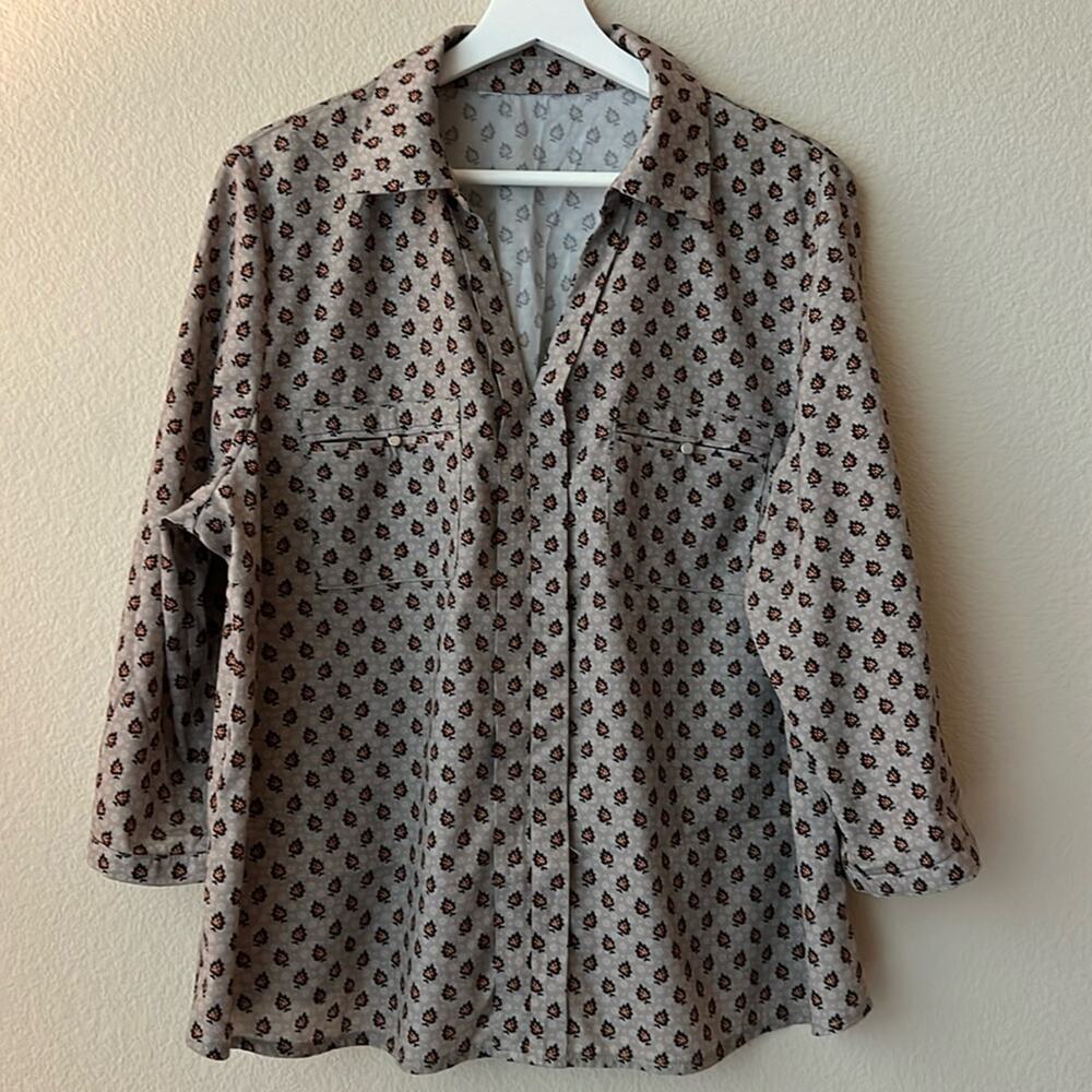 FUSION Women’s Utility Button Down Shirt with Long Sleeves